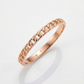 14k Rose Gold Ring with Bead Texture