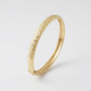 10k Yellow Gold Dome Childrens Diamond Cut Florentine Bangle