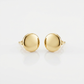 14k Yellow Gold Polished Round Post Earrings