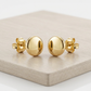 14k Yellow Gold Polished Round Post Earrings