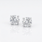 Sterling Silver 8.0mm Round CZ Stud Earrings