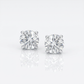 Sterling Silver 8.0mm Round CZ Stud Earrings