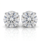 Sterling Silver 8.0mm Round CZ Stud Earrings