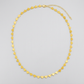 14k Yellow Gold Mirrored Heart Chain Necklace