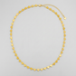 14k Yellow Gold Mirrored Heart Chain Necklace
