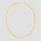 14k Yellow Gold Mirrored Heart Chain Necklace