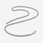 14k White Gold Light Rope Chain 1.5mm