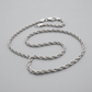 14k White Gold Light Rope Chain 1.5mm