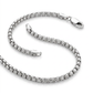 4.4mm Sterling Silver Rhodium Plated Round Box Chain