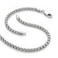 4.4mm Sterling Silver Rhodium Plated Round Box Chain