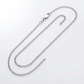 14k White Gold Diamond Cut Rolo Chain 1.1mm
