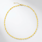14k Yellow Gold Necklace with Polished Circles