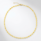 14k Yellow Gold Necklace with Polished Circles