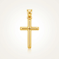 14 k Yellow Gold High Polish Cross Pendant
