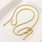 Sterling Silver in Yellow Finish 1.5mm Adjustable Rope Chain