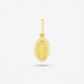 14k Yellow Gold Oval Religious Medal Pendant