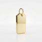 14K Yellow Gold Tag Pendant