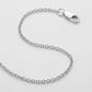 Sterling Silver Rhodium Plated Round Cable Chain 1.8mm