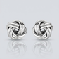 Sterling Silver Polished Love Knot Earrings