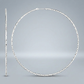 Sterling Silver Large Textured Round Hoop Earrings
