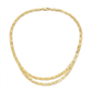 14k Yellow Gold Braided Herringbone Chain (3.2mm)