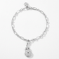 Snowman 0.2ct CZ Holiday Charm Bracelet
