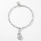 Snowman 0.2ct CZ Holiday Charm Bracelet