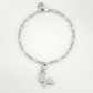 Rudy 0.25ct CZ Reindeer Charm Bracelet