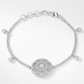 .5 Ct Bracelet with Interlocking Circles and CZ