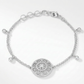 .5 Ct Bracelet with Interlocking Circles and CZ