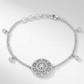 .5 Ct Bracelet with Interlocking Circles and CZ