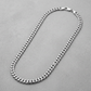 Sterling Silver Rhodium Plated Miami Cuban Chain 6.2mm