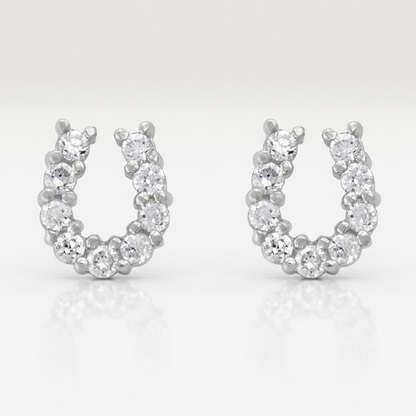 Lucky Horseshoe Earring Set