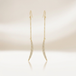 Luna 0.5ct CZ Delicate Moon Drop Earrings