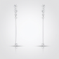 Avera 1.2Ct Graduated Plated Drop Cubic Zirconia Earrings