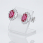 Chrisalee 3.3ct CZ Classic Stud Earrings in Pink