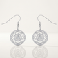 Avera .95 Ct Interlocking Circle and Cubic Zirconia Earrings