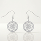 Avera .95 Ct Interlocking Circle and Cubic Zirconia Earrings