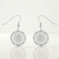 Avera .95 Ct Interlocking Circle and Cubic Zirconia Earrings