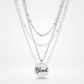 Avera Delicate Silver Plated Necklace Blessed Pendant