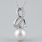Avera Royalty Pearl Pendant In Sterling Silver