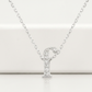 Avera Micro-Pave Initial F Pendant In Sterling Silver
