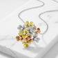Avera Summer Bouquet Floral Pendant Necklace Multi