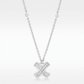 Avera Timeless Pave Necklace In Sterling Silver