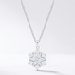 Avera Brilliant Marquise Snowflake Pendant in Sterling Silver