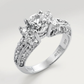 Avera Brilliant Engagement Ring In Sterling Silver