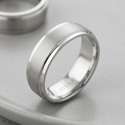 Avera Classic Matte 6 MM Wedding Band in Silver