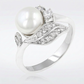 Avera Fleur Pearl Ring In Sterling Silver