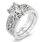 Avera Eleanor Engagement Ring In Sterling Silver