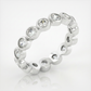 Avera Linked Bezel Eternity Band in Polished Silver